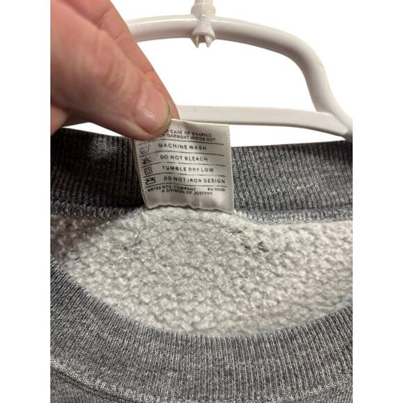 Vintage Artex Ithaca College 80s Crewneck Gray Blue Sweatshirt Men's Small - Picture 5 of 8